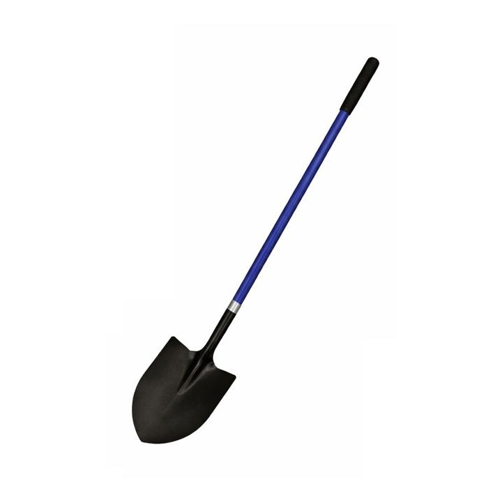 Round Point Shovel, 48″ Yellow Fiberglass Handle