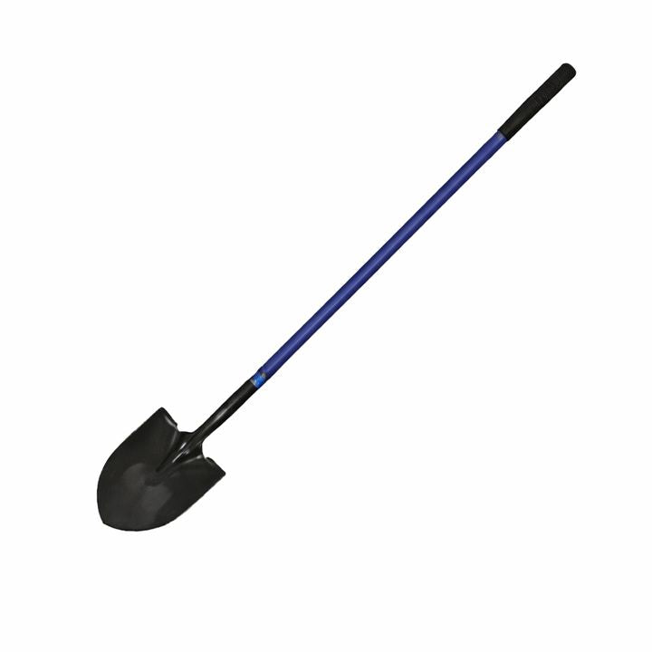 Round Point Shovel, 48″ Yellow Fiberglass Handle
