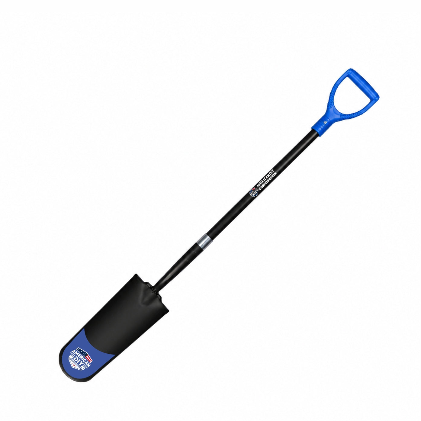 Drain Spade, 29" Yellow Fiberglass D-Grip Handle