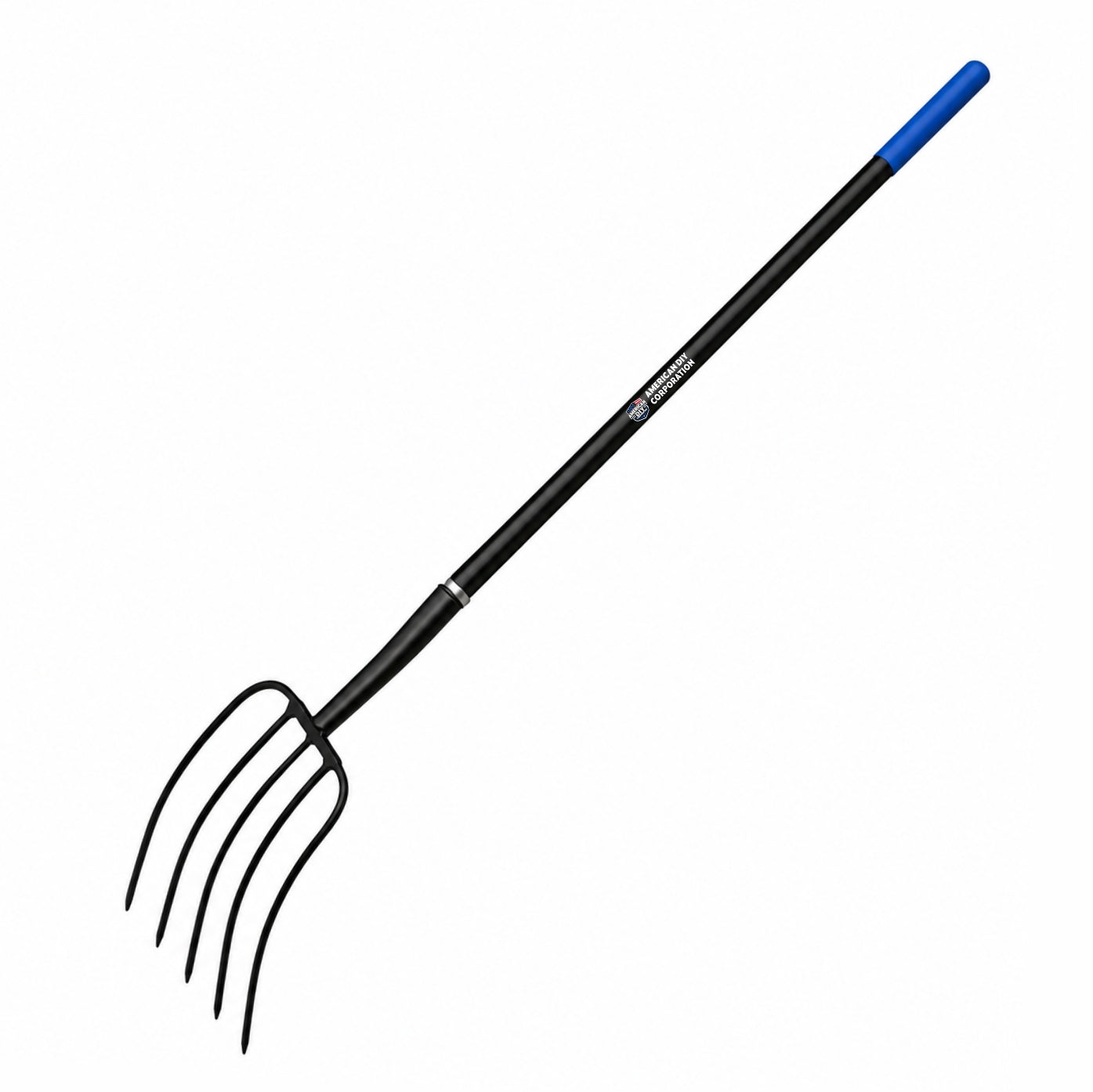 5-Tine Manure Fork, Fiberglass Handle with Cushion Grip