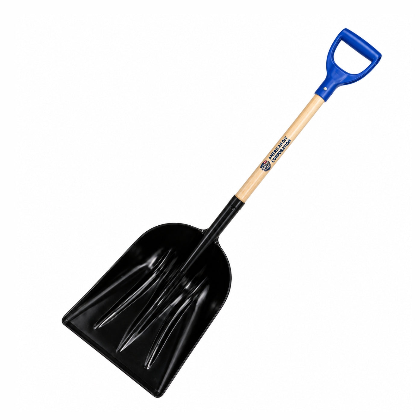 Poly Scoop with D-Grip on Wood Handle